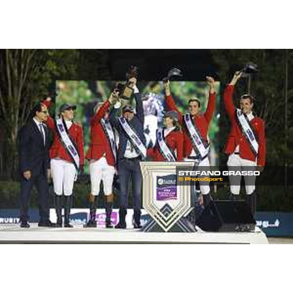 Team Belgium wins the Furusiyya FEI Nations Cup Jumping Final The Podium - Team Belgium Barcelona,26th sept. 2015 ph.Stefano Grasso
