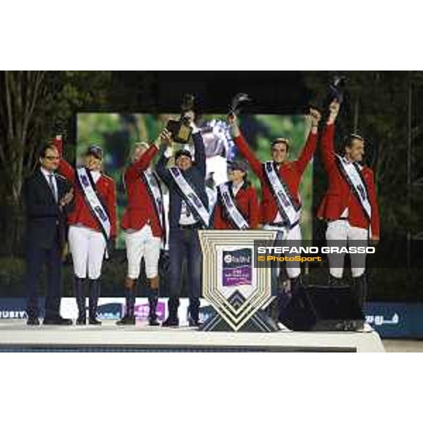 Team Belgium wins the Furusiyya FEI Nations Cup Jumping Final The Podium - Team Belgium Barcelona,26th sept. 2015 ph.Stefano Grasso