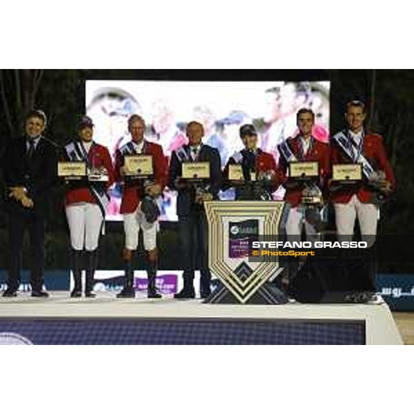 Team Belgium wins the Furusiyya FEI Nations Cup Jumping Final The Podium - Team Belgium Barcelona,26th sept. 2015 ph.Stefano Grasso