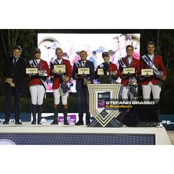 Team Belgium wins the Furusiyya FEI Nations Cup Jumping Final The Podium - Team Belgium Barcelona,26th sept. 2015 ph.Stefano Grasso