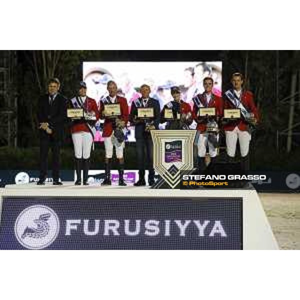 Team Belgium wins the Furusiyya FEI Nations Cup Jumping Final The Podium - Team Belgium Barcelona,26th sept. 2015 ph.Stefano Grasso