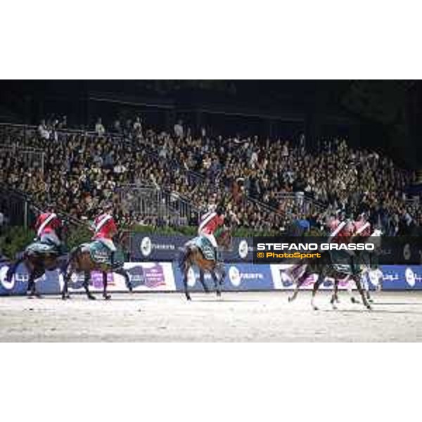 Team Belgium wins the Furusiyya FEI Nations Cup Jumping Final Team Belgium parades Barcelona,26th sept. 2015 ph.Stefano Grasso