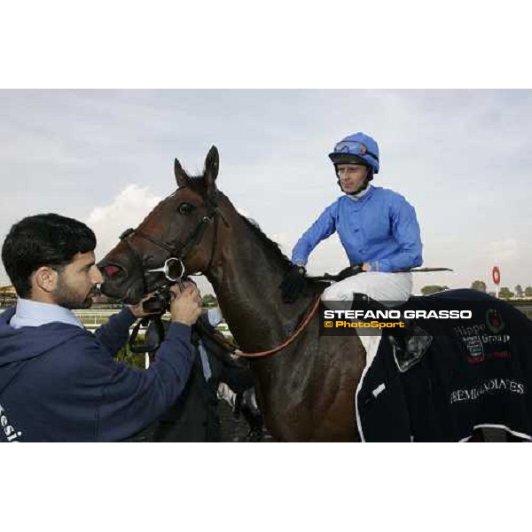 Ted Durcan on Dubai Surprise winner of Premio Lydia Tesio Rome, 23rd october 2005 ph. Stefano Grasso