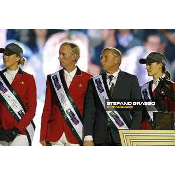 Team Belgium wins the Furusiyya FEI Nations Cup Jumping Final The Podium Barcelona,26th sept. 2015 ph.Stefano Grasso