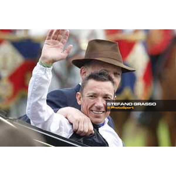 Frankie Dettori and Golden Horn winners of the 94° Qatar Prix de l\'Arc de Triomphe Paris,4th october 2015 ph.Stefano Grasso