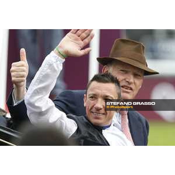 Frankie Dettori and Golden Horn winners of the 94° Qatar Prix de l\'Arc de Triomphe Paris,4th october 2015 ph.Stefano Grasso