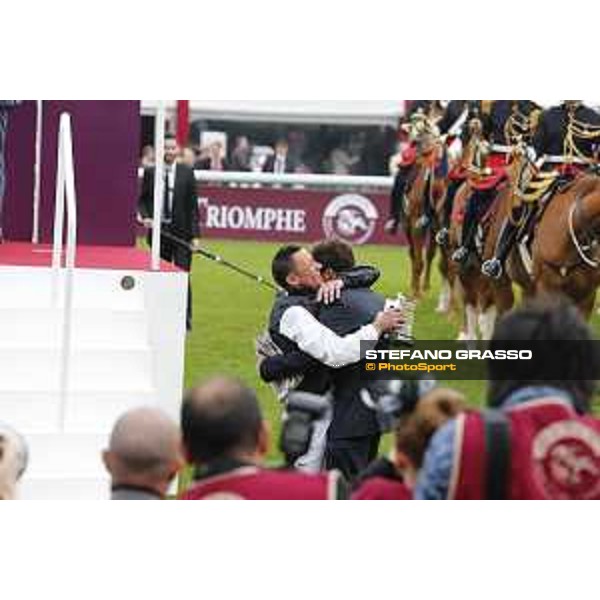 Frankie Dettori and Golden Horn winners of the 94° Qatar Prix de l\'Arc de Triomphe Paris,4th october 2015 ph.Stefano Grasso