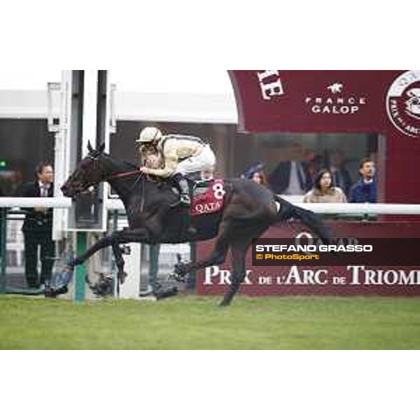 Thierry Thullliez on Mille et Mille wins the QATAR Prix du Cadran Paris,4th october 2015 ph.Stefano Grasso