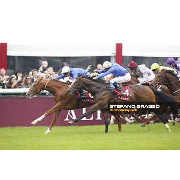 Mickael Barzalona on Ultra wins the QATAR Prix Jean-Luc Lagardere Paris,4th october 2015 ph.Stefano Grasso
