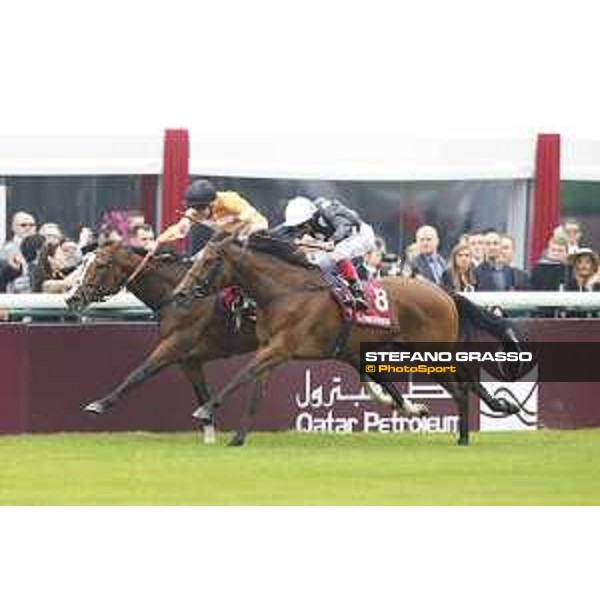 Patrick J Smullen on Covert Love wins the Prix de l\'Opera Longines Paris,4th october 2015 ph.Stefano Grasso
