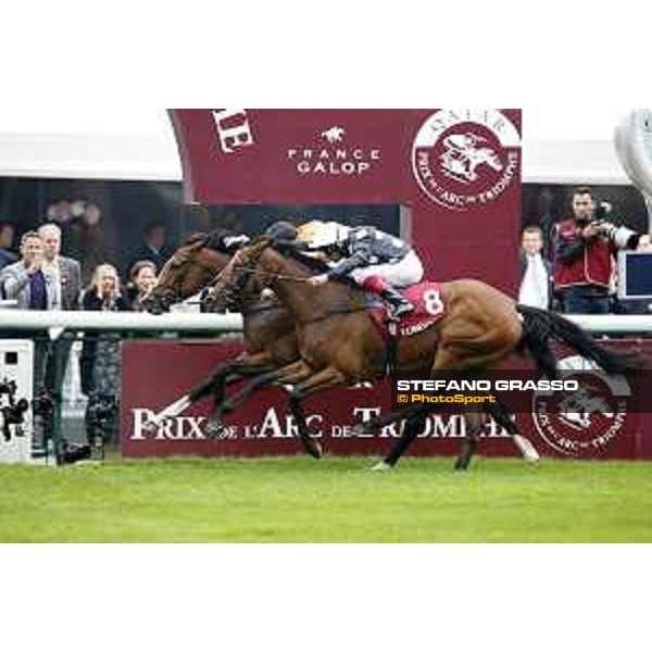 Patrick J Smullen on Covert Love wins the Prix de l\'Opera Longines Paris,4th october 2015 ph.Stefano Grasso