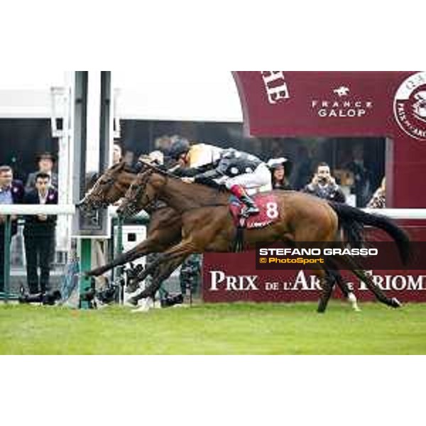 Patrick J Smullen on Covert Love wins the Prix de l\'Opera Longines Paris,4th october 2015 ph.Stefano Grasso