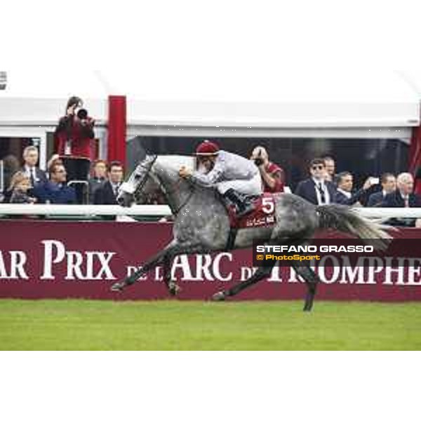 J.Auge on Al Mourtajez wins the Qatar Arabian World Cup Paris,4th october 2015 ph.Stefano Grasso