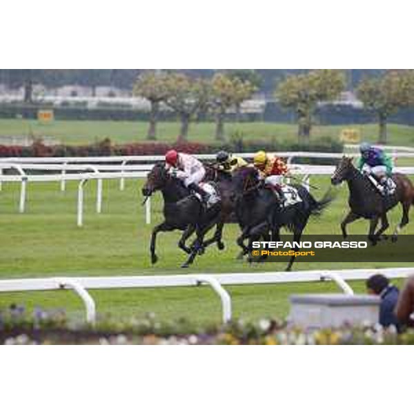Aragoni and Slowpoke win the Premio Carlo Porta Milano, San Siro racecourse 18 oct.2015 ph.Stefano Grasso