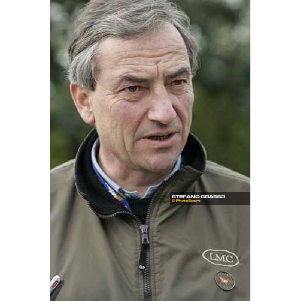 Luca Cumani after Starcraft\'s morning track works at Belmont Park - NY New York, 27th october 2005 ph. Stefano Grasso