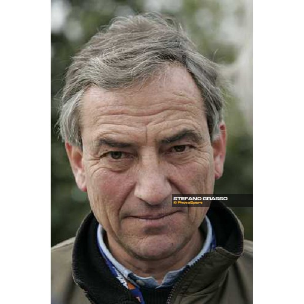 Luca Cumani after Starcraft\'s morning track works at Belmont Park - NY New York, 27th october 2005 ph. Stefano Grasso