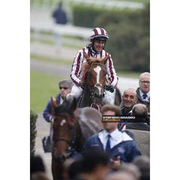 Carlo Fiocchi and Biz Heart win the Gran Criterium Milano, San Siro racecourse 18 oct.2015 ph.Stefano Grasso