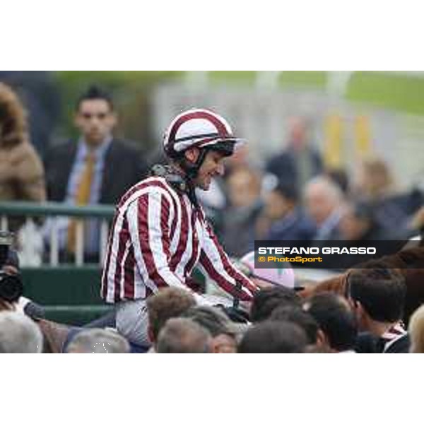 Carlo Fiocchi and Biz Heart win the Gran Criterium Milano, San Siro racecourse 18 oct.2015 ph.Stefano Grasso
