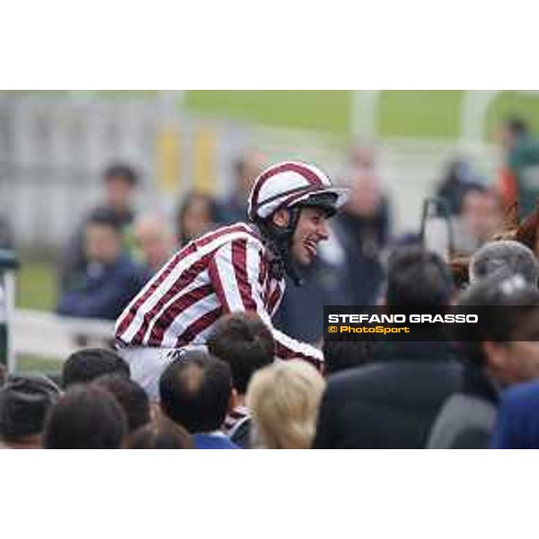 Carlo Fiocchi and Biz Heart win the Gran Criterium Milano, San Siro racecourse 18 oct.2015 ph.Stefano Grasso