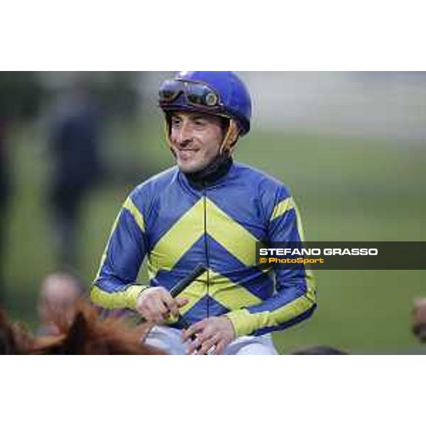 Pasquale Aragoni and Lohit win the Premio Omenoni Milano, San Siro racecourse 18 oct.2015 ph.Stefano Grasso