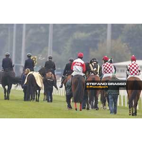 Josef Vana jr. and Chicago win the Gran Corsa Siepi di Milano Milano, San Siro racecourse 18 oct.2015 ph.Stefano Grasso