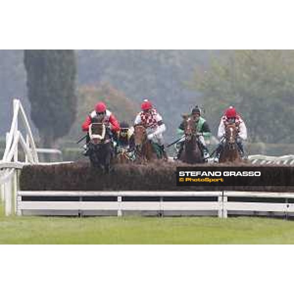 Josef Vana jr. and Chicago win the Gran Corsa Siepi di Milano Milano, San Siro racecourse 18 oct.2015 ph.Stefano Grasso