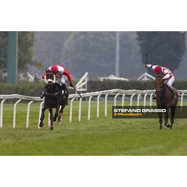 Josef Vana jr. and Chicago win the Gran Corsa Siepi di Milano Milano, San Siro racecourse 18 oct.2015 ph.Stefano Grasso