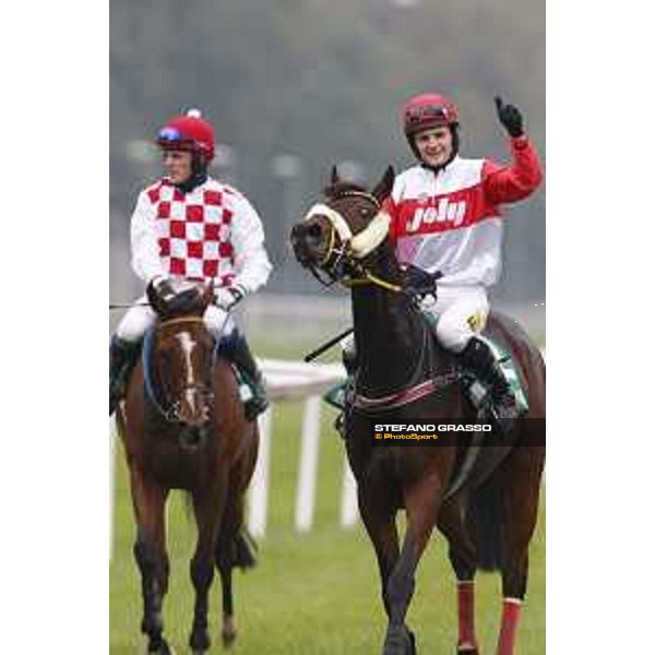Josef Vana jr. and Chicago win the Gran Corsa Siepi di Milano Milano, San Siro racecourse 18 oct.2015 ph.Stefano Grasso