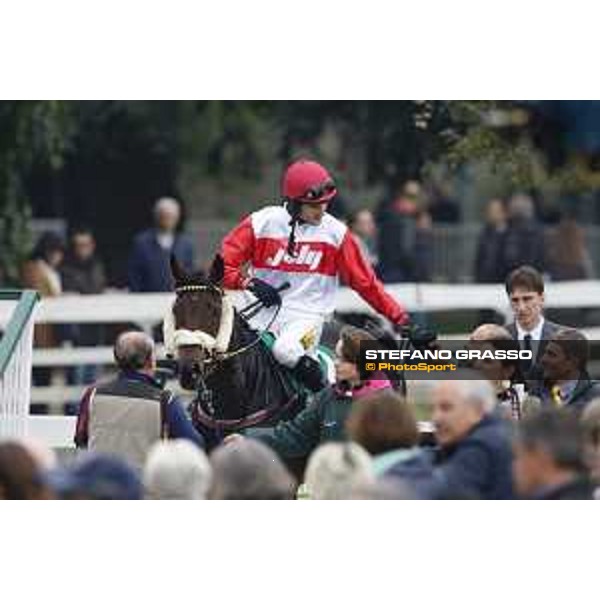 Josef Vana jr. and Chicago win the Gran Corsa Siepi di Milano Milano, San Siro racecourse 18 oct.2015 ph.Stefano Grasso