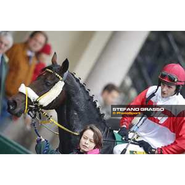 Josef Vana jr. and Chicago win the Gran Corsa Siepi di Milano Milano, San Siro racecourse 18 oct.2015 ph.Stefano Grasso