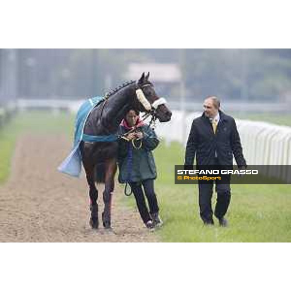Josef Vana jr. and Chicago win the Gran Corsa Siepi di Milano Milano, San Siro racecourse 18 oct.2015 ph.Stefano Grasso
