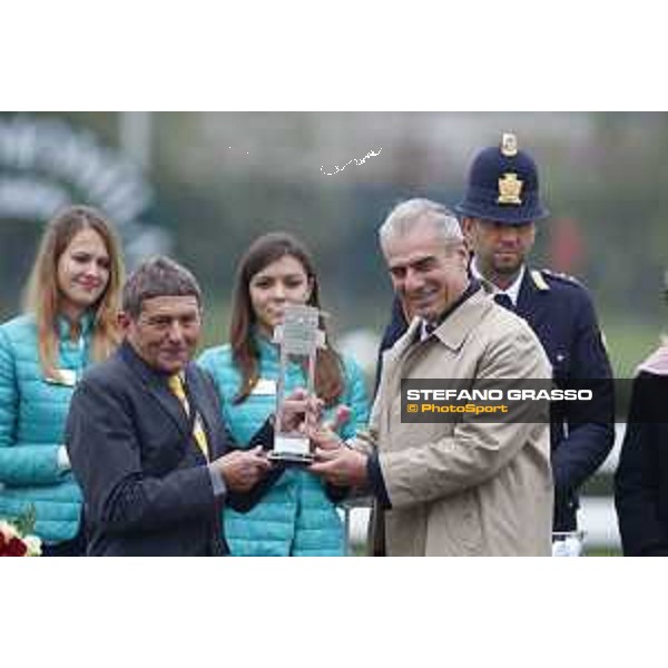 Josef Vana jr. and Chicago win the Gran Corsa Siepi di Milano Milano, San Siro racecourse 18 oct.2015 ph.Stefano Grasso