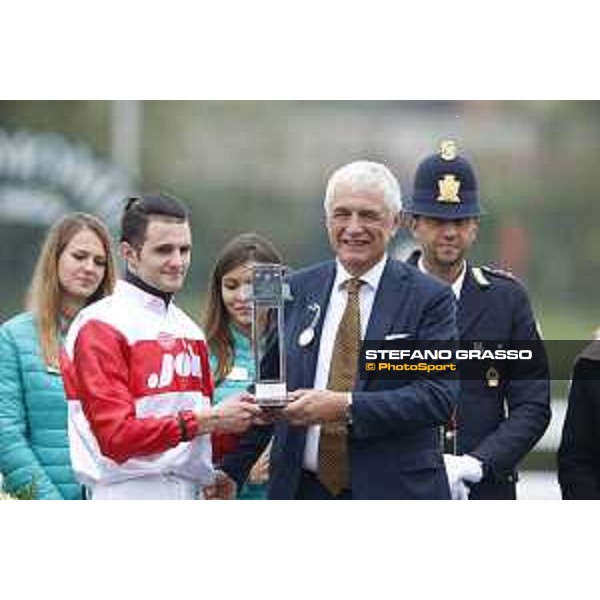 Josef Vana jr. and Chicago win the Gran Corsa Siepi di Milano Milano, San Siro racecourse 18 oct.2015 ph.Stefano Grasso