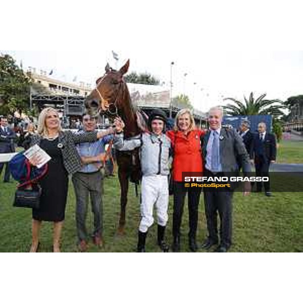 Adrie De Vries and Odeliz win the Premio Longines Lydia Tesio Roma,Capannelle racecourse 25 october 2015 ph.Stefano Grasso/HippoGroup Roma Capannelle