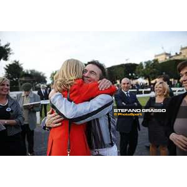 Adrie De Vries and Odeliz win the Premio Longines Lydia Tesio Roma,Capannelle racecourse 25 october 2015 ph.Stefano Grasso/HippoGroup Roma Capannelle