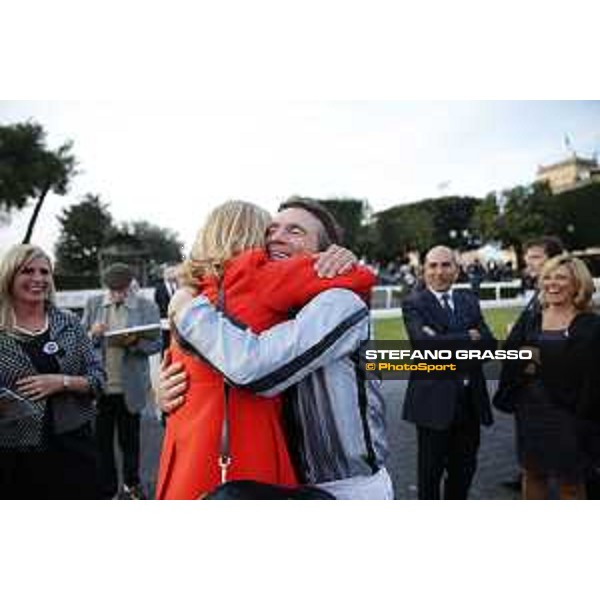 Adrie De Vries and Odeliz win the Premio Longines Lydia Tesio Roma,Capannelle racecourse 25 october 2015 ph.Stefano Grasso/HippoGroup Roma Capannelle