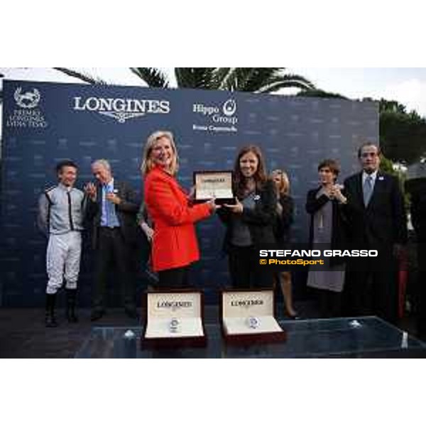 Prize giving ceremony of the Premio Longines Lydia Tesio Roma,Capannelle racecourse 25 october 2015 ph.Stefano Grasso/HippoGroup Roma Capannelle