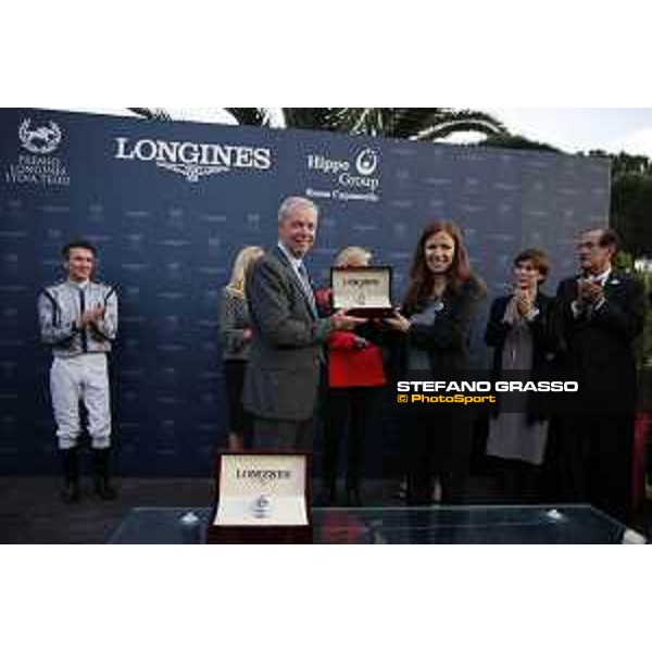 Prize giving ceremony of the Premio Longines Lydia Tesio Roma,Capannelle racecourse 25 october 2015 ph.Stefano Grasso/HippoGroup Roma Capannelle