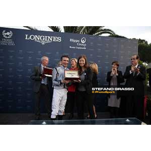 Prize giving ceremony of the Premio Longines Lydia Tesio Roma,Capannelle racecourse 25 october 2015 ph.Stefano Grasso/HippoGroup Roma Capannelle