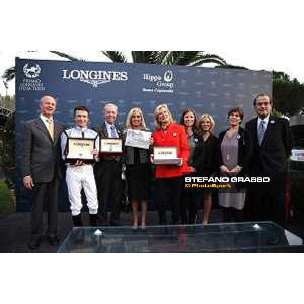 Prize giving ceremony of the Premio Longines Lydia Tesio Roma,Capannelle racecourse 25 october 2015 ph.Stefano Grasso/HippoGroup Roma Capannelle