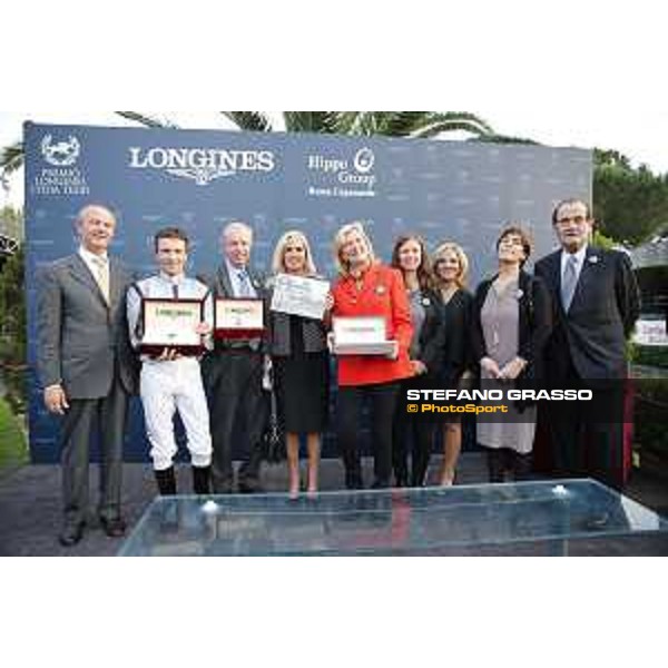 Prize giving ceremony of the Premio Longines Lydia Tesio Roma,Capannelle racecourse 25 october 2015 ph.Stefano Grasso/HippoGroup Roma Capannelle