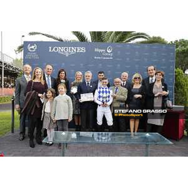 The prize giving ceremony of the Premio Ribot Mem.Loreto Luciani Roma,Capannelle racecourse 25 october 2015 ph.Stefano Grasso/HippoGroup Roma Capannelle