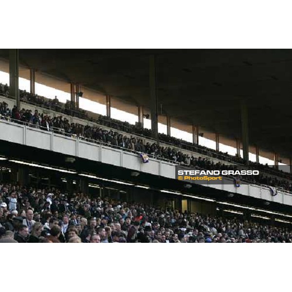 the grandstand of Belmont Park New York, 29th october 2005 ph. Stefano Grasso