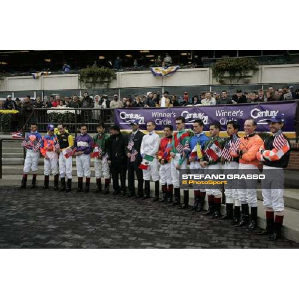 the jockeys of the Breeders\' Cup at Belmont Park New York, 29th october 2005 ph. Stefano Grasso