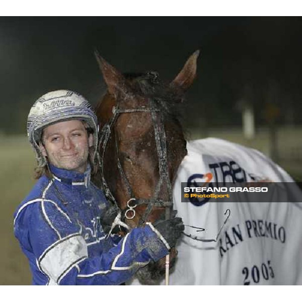 close up for Erik Adielsson and Le Reve, winners of Premio Paolo e Orsino Orsi Mangelli filly Milan, 1st november 2005 ph. Stefano Grasso