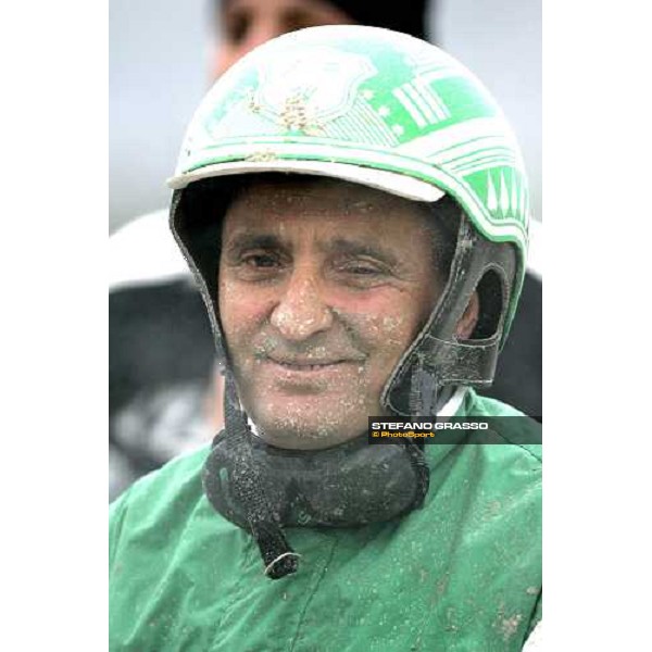 Peppino Maisto with Fairbank Gi after the victory in the 1st heat of Gran Premio Paolo e Orsino Orsi Mangelli Milan, 1st november 2005 ph. Stefano Grasso