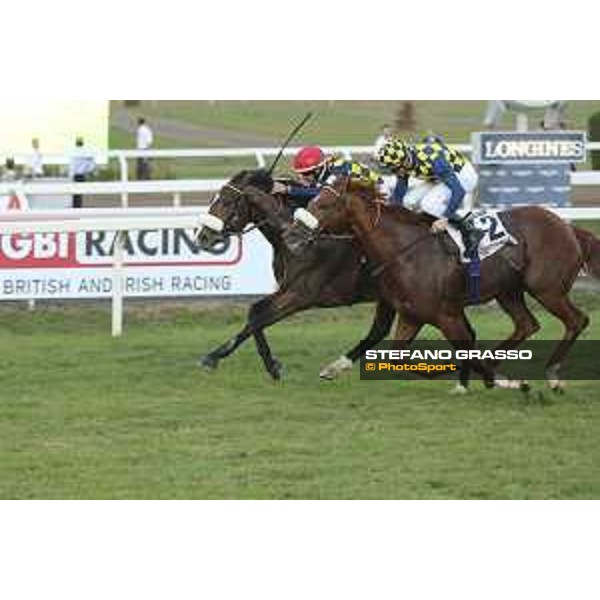 Fabio Branca and Dylan Mouth win the Premio Roma - GBI Racing Roma,Capannelle racecourse,8th october 2015 ph.Domenico Savi/Grasso