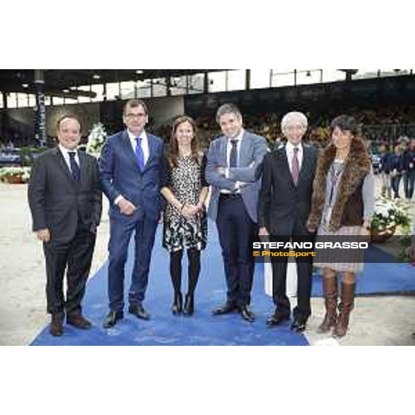 Jumping Verona - class 14 Longines Fei World Cup Jumping - Premio Fixdesign Prize giving ceremony - Simon Delestre on Hermes Ryan Verona,8th nov.2015 ph.Stefano Grasso/Fieracavalli
