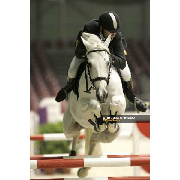 Ludger Beerbaum on Champion Du Lys, 4th placed in Prix nr.3 Fei-World Cup at Verona Fiera Cavalli Verona, 4th november 2005 ph. Stefano Grasso