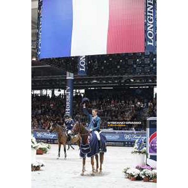 Jumping Verona - class 14 Longines Fei World Cup Jumping - Premio Fixdesign Prize giving ceremony - Simon Delestre on Hermes Ryan Verona,8th nov.2015 ph.Stefano Grasso/Fieracavalli